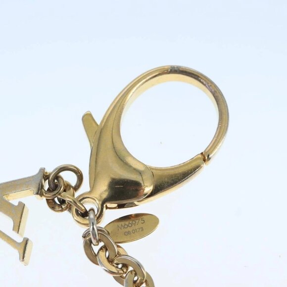 LOUIS VUITTON Hollow Flower Key Holder Gold M66975 LV Auth 106635M - Picture 10 of 10